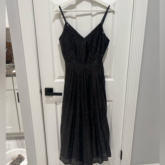 TED BAKER London, Size 2, Elegant Black Sequin Dress - Picture 3 of 9
